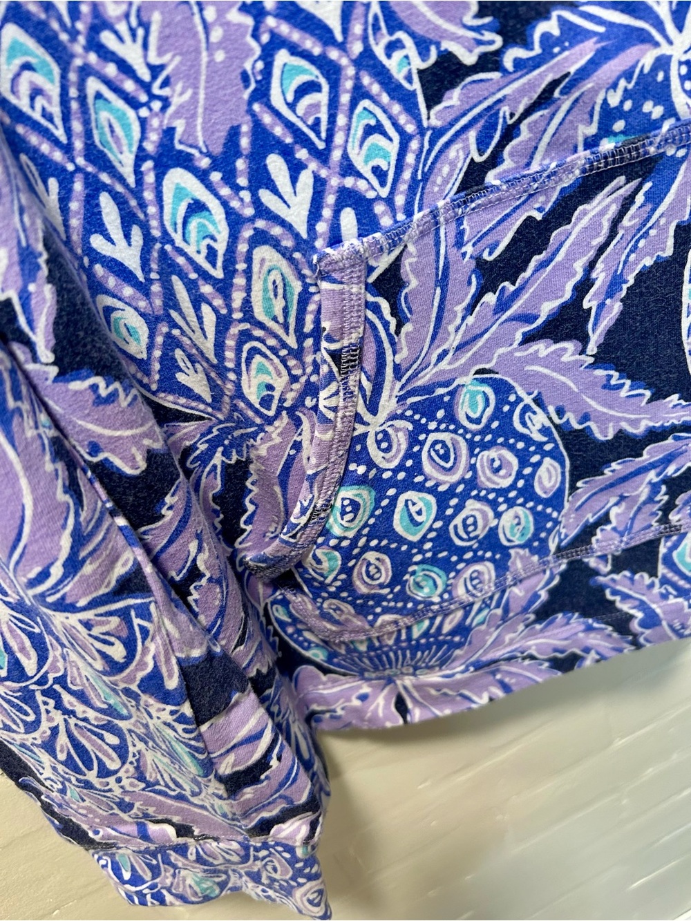 Lilly Pulitzer Coco Safari Captain Popover Long Sleeve Top L UPF 50+ Luxletic - Picture 5 of 8